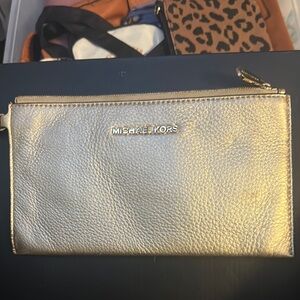 Michael Kors Metallic Gold Wristlet